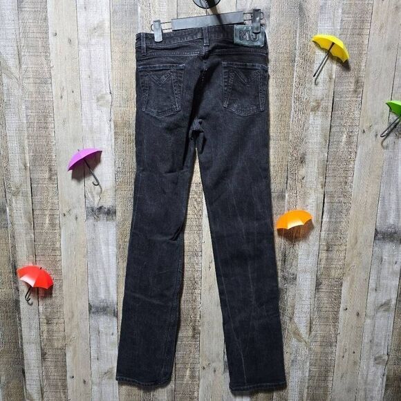 Marc by Marc Jacobs Patti 002 Mid Rise Straight Leg Black Jeans - Picture 3 of 7